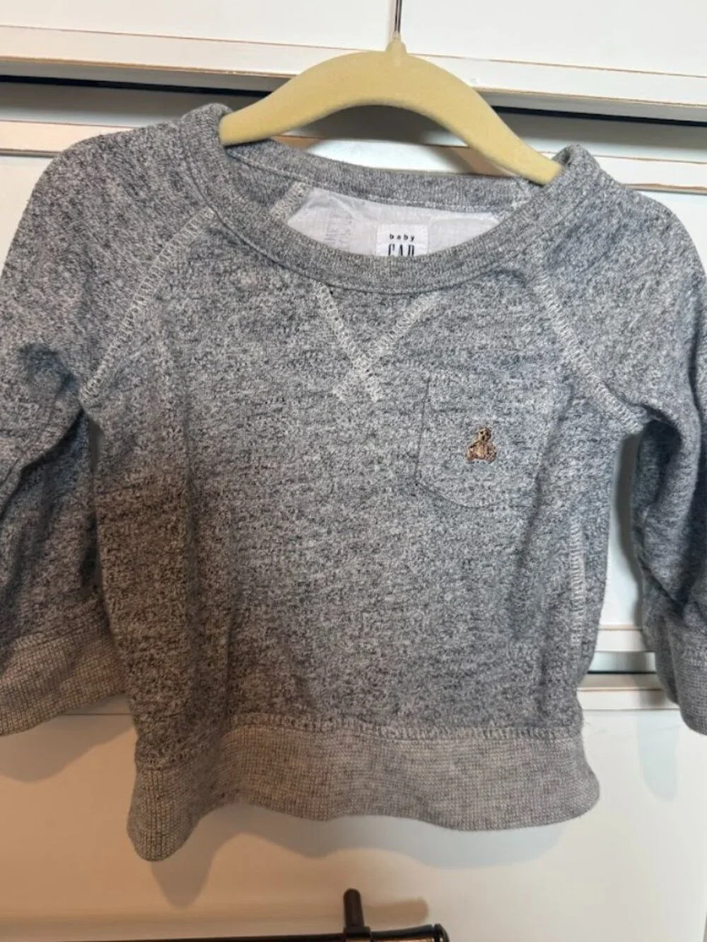 Baby Gap Baby Brannan Grey Crewneck Sweater 12-18M
